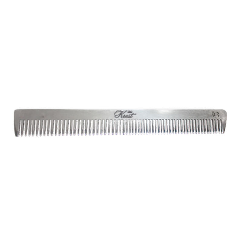 Krest No. 93 Aluminum Graduated Dressing Comb | Professional Metal Styling Comb