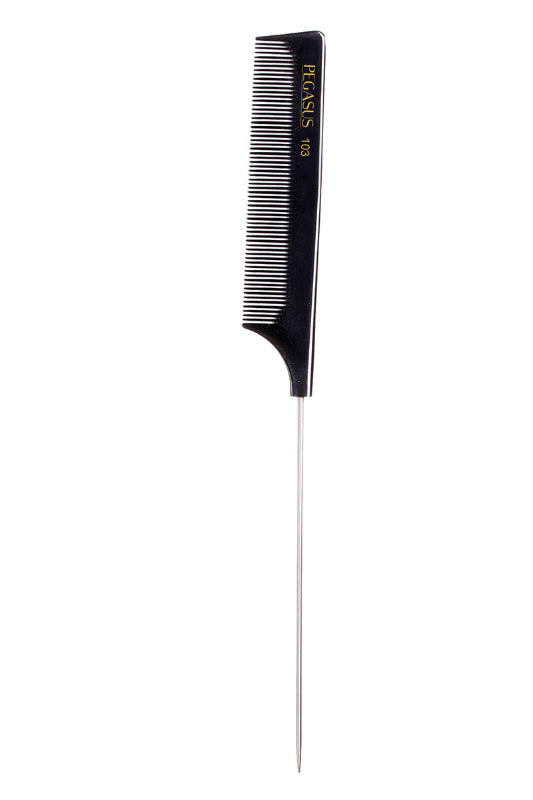 103 - Pegasus Hard Rubber Fine Teeth Pin Tail