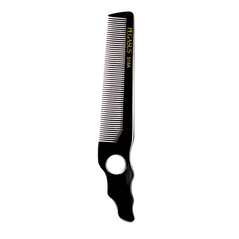 518A Pegasus Hard Rubber Clipper Comb with Hole for Finger