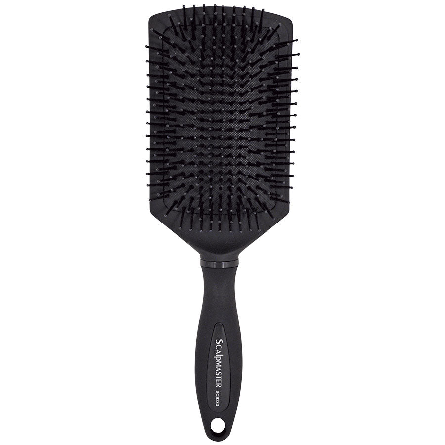Scalpmaster Ball-Tip Cushion Paddle Brush – Detangle, Style & Smooth Curly or Wavy Hair