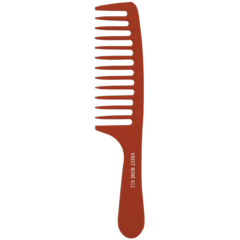 8" ROUNDED HANDLE MEDIUM SPACE TEETH - NO. 612