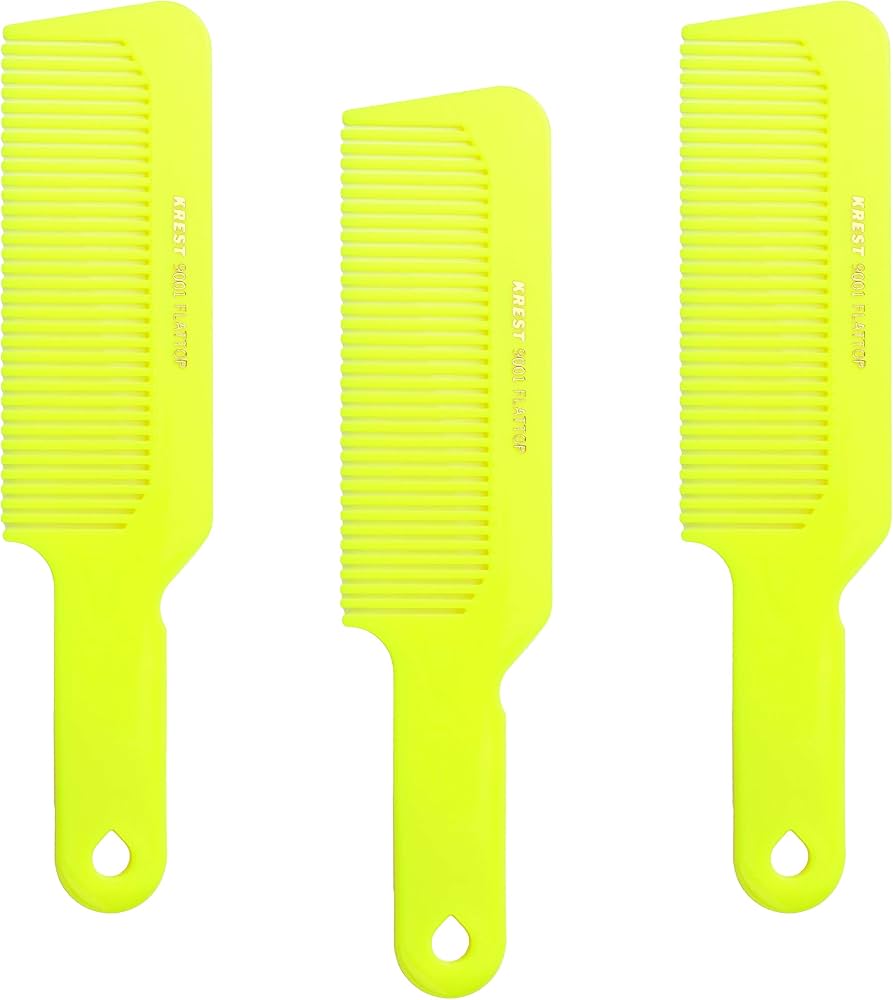 Krest No. 9001 Flattop Hair Cutting Comb 8¾" | Nitrile Rubber Barber Comb