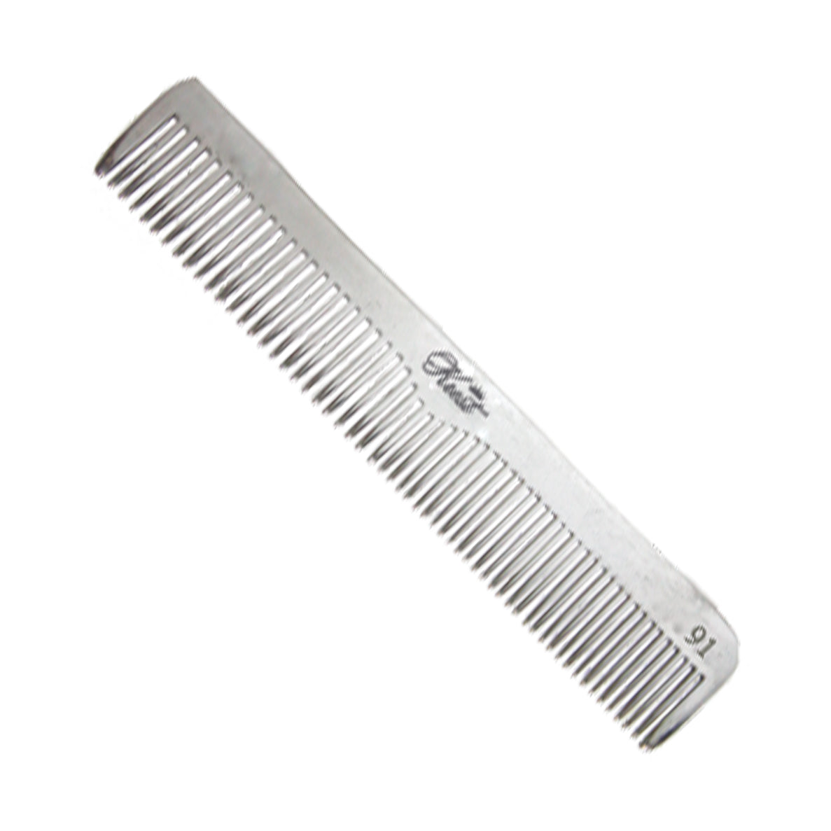 Krest No. 91 Aluminum Graduated Dressing Comb | Handmade Alloy Metal Comb