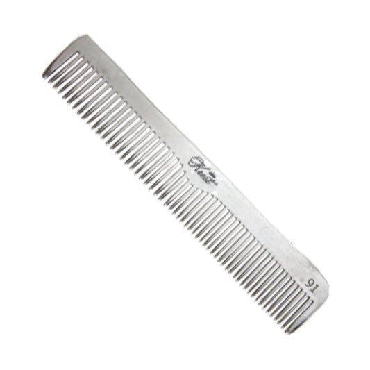Krest No. 91 Aluminum Graduated Dressing Comb | Handmade Alloy Metal Comb