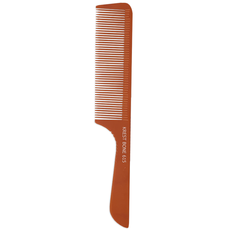 8 3/4" RIDGED FEATHERED HANDLE FINE TEETH COMB- NO. 615