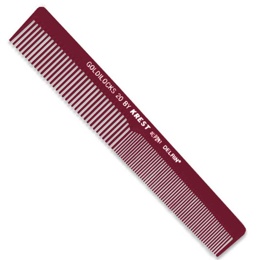Krest Goldilocks G20 7-inch flat back finger wave comb