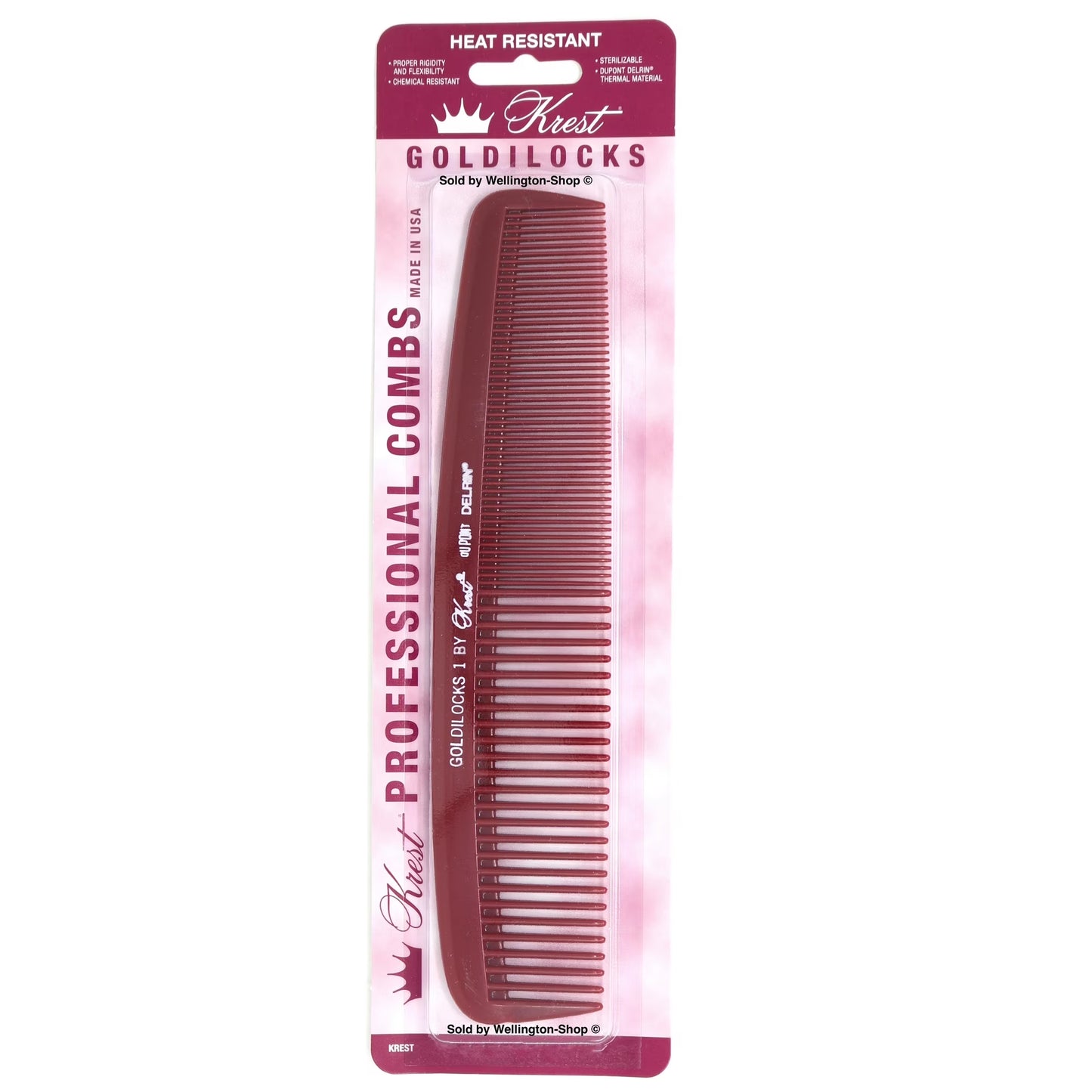 Krest Goldilocks XL Sectioning, Heat Resistant,  Wide Teeth Barber Comb