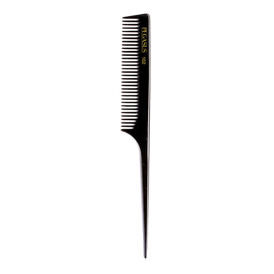 Pegasus 102 Hard Rubber Rattail Comb – 8" Coarse Teeth