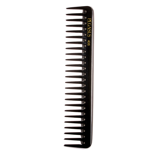 406 - Pegasus Hard Rubber Space Teeth Penetrating Comb