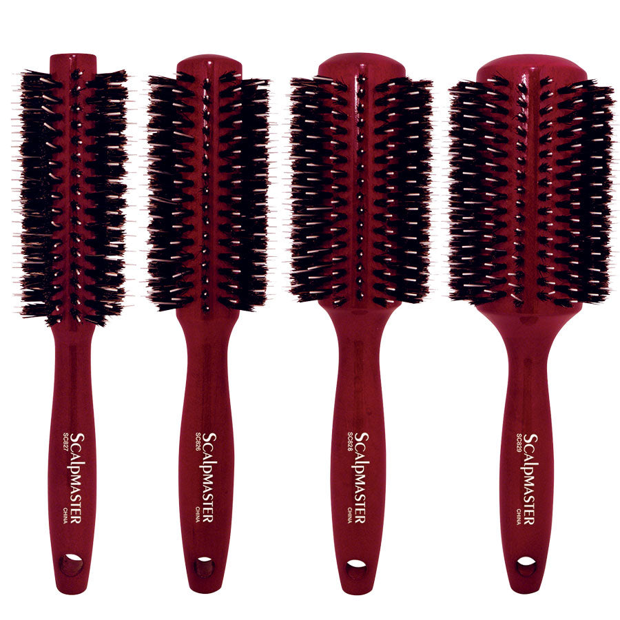 Scalpmaster Porcupine Round Brush – Boar & Nylon Bristles for Smooth, Voluminous Styling