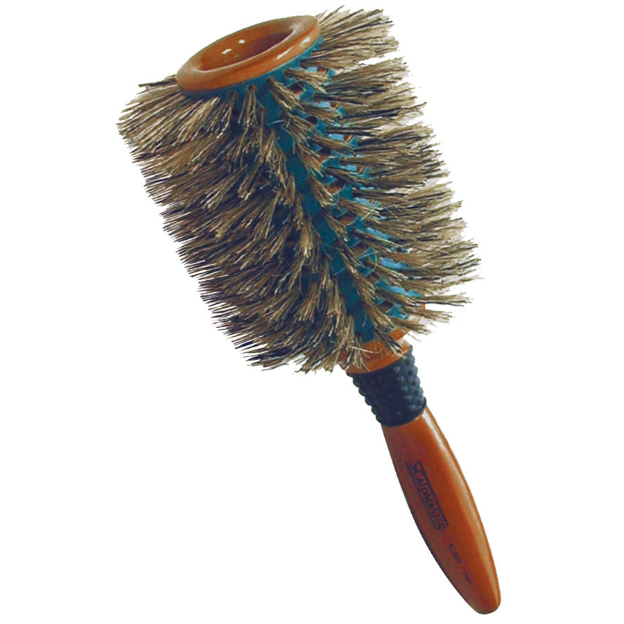 Scalpmaster 4" Ceramic Boar Bristle Vented Round Brush – Pro Styling with Maximum Control