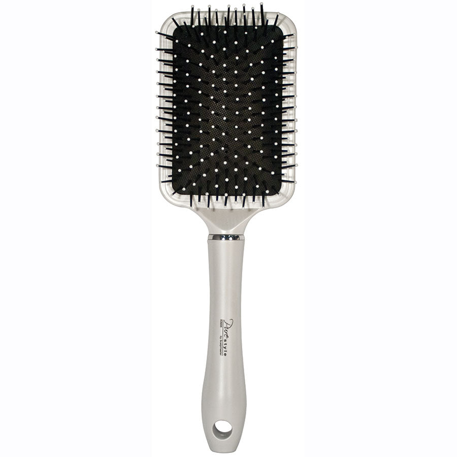 Scalpmaster Ball-Tip Cushion Paddle Brush – Detangle, Style & Smooth Curly or Wavy Hair