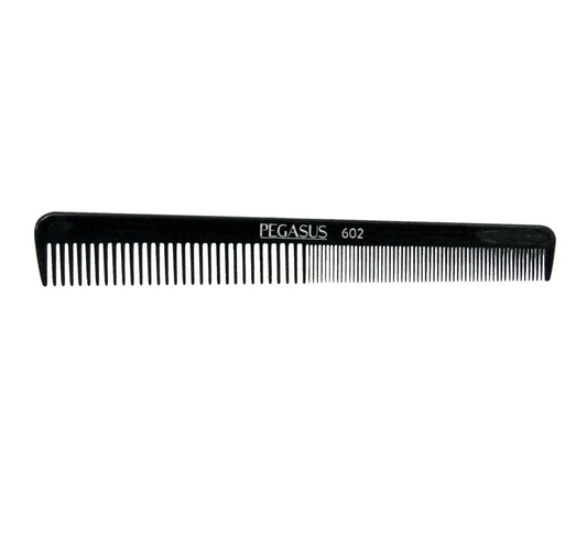 602 - Pegasus Hard Rubber Tapered Pocket Comb