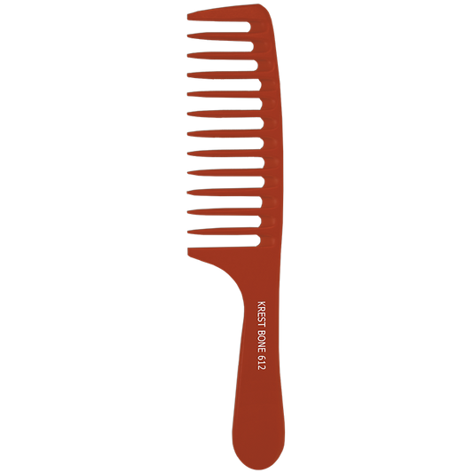 8" ROUNDED HANDLE MEDIUM SPACE TEETH - NO. 612