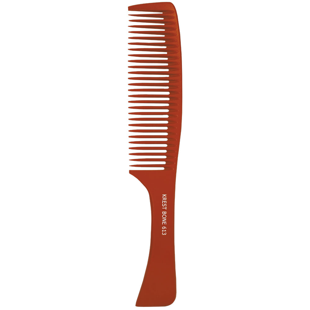 NO. 613 - 8 3/4" FEATHERED HANDLE LARGE COARSE TEETH COMB
