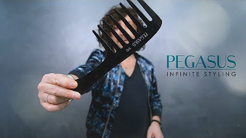 Load video: Professional Pegasus Combs show a stylist cutting hair